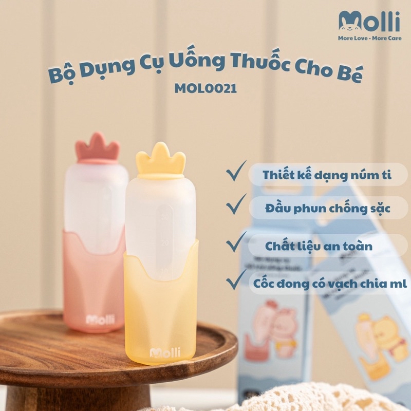 bo dung cu uong thuoc cho be molli dt 30ml