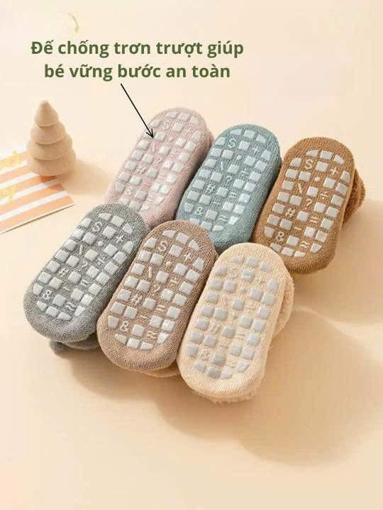 Tất thú lót bông hình thú nổi