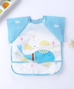 Alternative view of Yếm ăn dặm kẻ sọc chống thấm