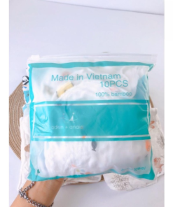 Alternative view of Set 10 Khăn Sữa Aden 100% Sợi Tre