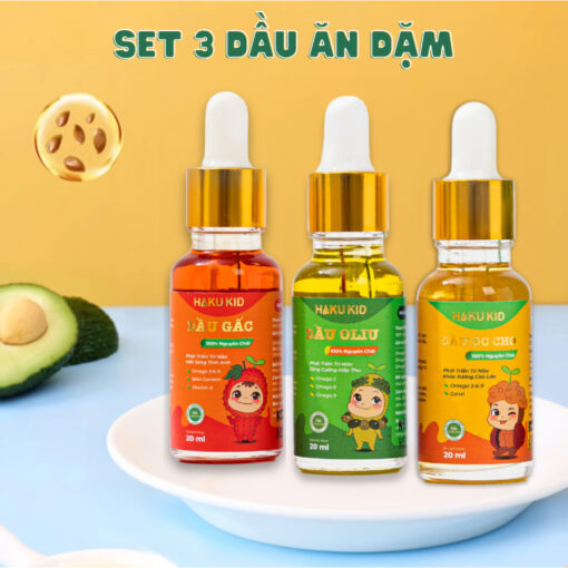 Set 3 Dầu Ăn Dặm Hakukid