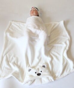 Chăn ủ sơ sinh Minizon tai gấu