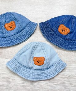 Mũ bucket vải denim mềm mại