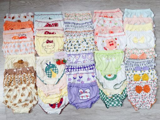 Set 4 quần đùi phồng cotton cho bé