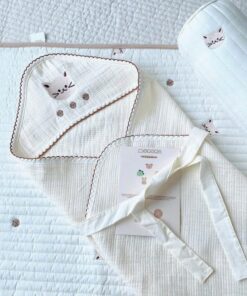 Alternative view of Chăn Ủ Xô Có Mũ 4 Lớp Muslin