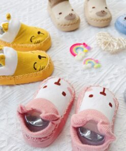 Alternative view of Giày Vớ Tập Đi Đế Da Cổ Ngắn Có Chống Trượt