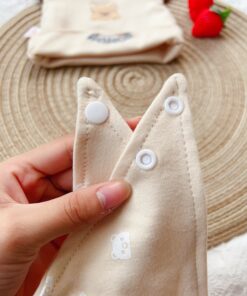 Set 2 mũ yếm cotton hình gấu