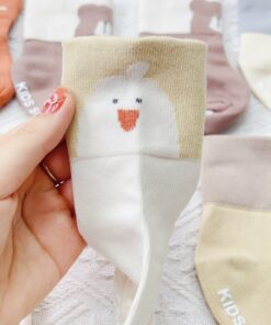 Alternative view of Tất thú lót nỉ cổ cao cho bé