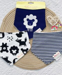 Alternative view of Set 3 yếm tam giác cotton Mom Care