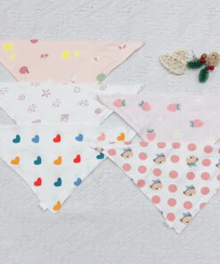 Set 5 yếm tam giác cotton