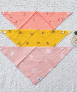 Alternative view of Set 3 Khăn Yếm Tam Giác Giữ Ấm Cổ Cho Bé