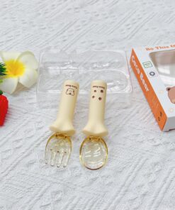 Set 2 Thìa Dĩa CoCo Bear Cho Bé