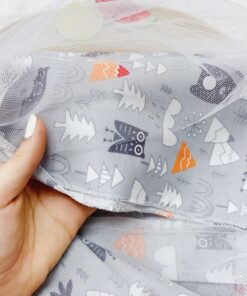 Khăn choàng bú kèm màn che xe đẩy