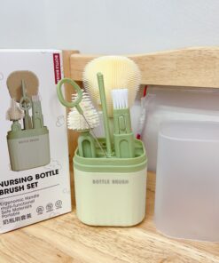 Bộ Cọ Bình Sữa 6 Chi Tiết Cho Bé Silicon