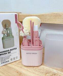 Bộ Cọ Bình Sữa 6 Chi Tiết Cho Bé Silicon