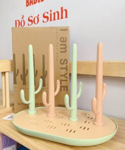 Khay Úp Bình Sữa Cho Bé Hình Xương Rồng