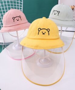 Mũ Gấu Thêu Cho Bé Kèm Kính