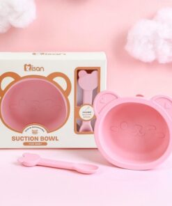 Alternative view of Bát Gấu Kèm Thìa Silicon Thương Hiệu Misan