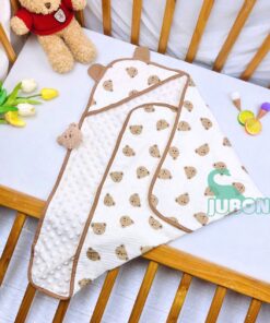 Ủ Choàng Jubon Chất Liệu Muslin Hạt Đậu