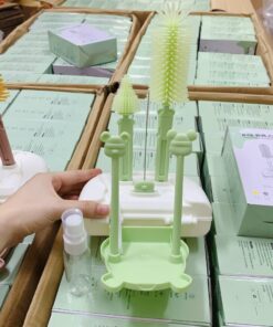 Hộp Cọ Bình Sữa Gấu 6 Chi Tiết