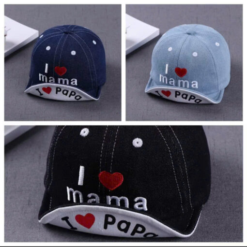 Mũ lưỡi trai I love mama-papa