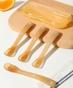 Set 2 Thìa Ăn Dặm Silicon Cho Bé