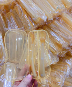 Set 2 Thìa Ăn Dặm Silicon Cho Bé