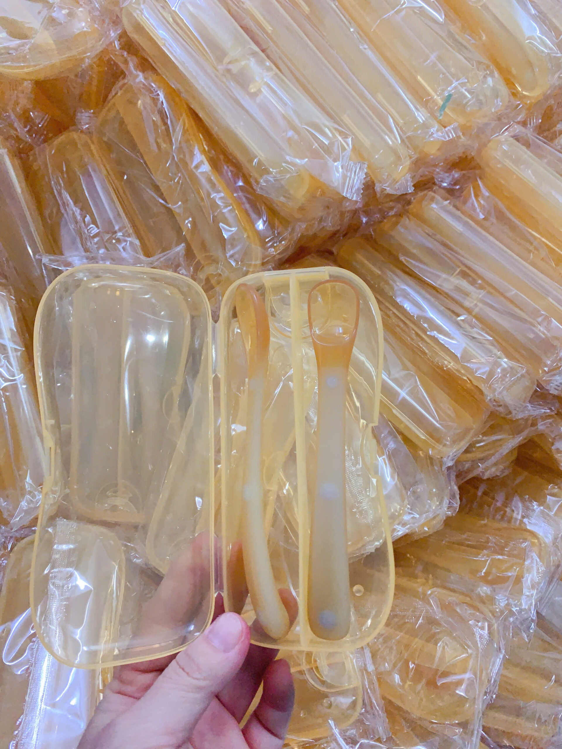 Set 2 Thìa Ăn Dặm Silicon Cho Bé