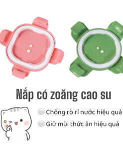 Hộp trữ đông thủy tinh Misan có vạch chia 180ml