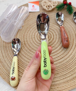 Thìa ăn dặm chất liệu inox 304 kèm hộp