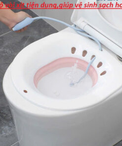 Alternative view of Chậu xông vùng kín gấp gọn kèm vòi xịt