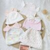 Mũ sơ sinh cotton họa tiết đáng yêu