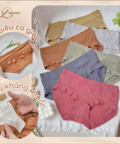 Alternative view of Quần lót bầu chất liệu tơ lạnh cạp chéo