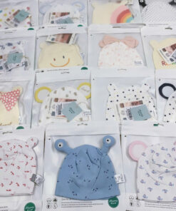 Mũ sơ sinh cotton họa tiết đáng yêu