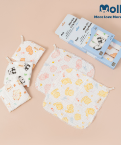 Alternative view of Hộp 3 khăn (yếm) xô kích thước 25x25cm