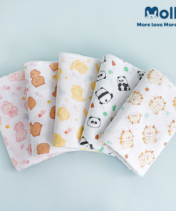 Alternative view of Khăn xô muslin đa năng Molli 100x100cm