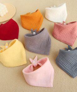 Alternative view of Yếm xô muslin trơn siêu mềm