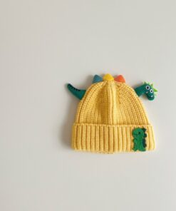 Alternative view of Mũ len khủng long cute cho bé