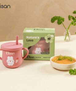 Alternative view of Cốc tập hút Misan silicon có chức năng đẩy