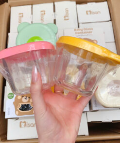 Alternative view of Hũ thủy tinh Misan trữ đông nắp gấu silicon