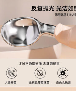 Thìa dĩa tập xúc cho bé chất liệu inox không rỉ