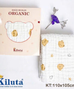 Khăn tắm quấn 6 lớp cotton Organic cao cấp EmmaKids