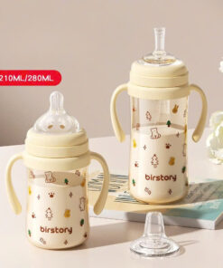 Bình sữa hoạ tiết hoạt hình cho bé tập uống