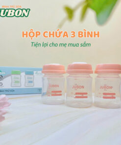 Set 3 bình trữ sữa Jubon cổ rộng 150ml