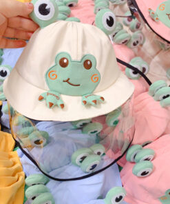 Mũ vành hình ếch kèm kính tháo dời