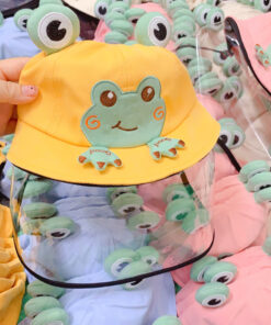 Mũ vành hình ếch kèm kính tháo dời