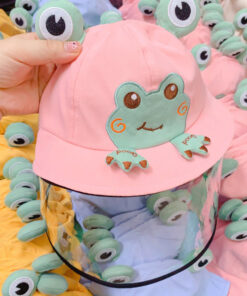 Mũ vành hình ếch kèm kính tháo dời