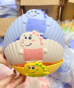 Mũ gội đầu chắn nước họa tiết khủng long chibi