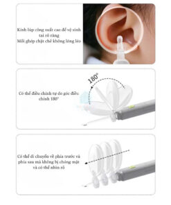 Bộ lấy ráy tai cho bé có đèn 13 Bộ lấy ráy tai cho bé có đèn