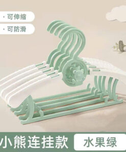 Set 5 móc treo quần áo cao cấp hình gấu